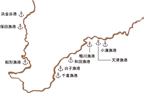 南房総漁港マップ
